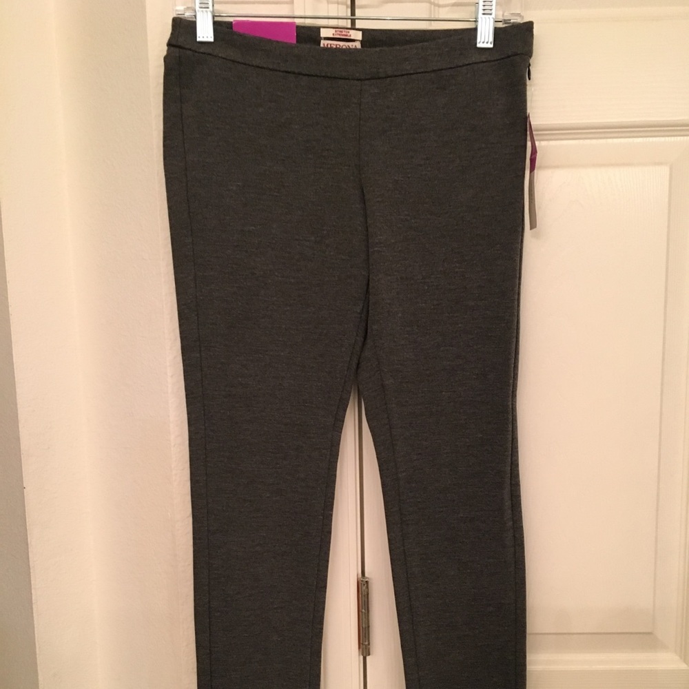 Merona brand pull on skinny pant. Gray. NWT.